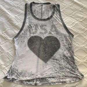Chaser grey USA tank size small.
